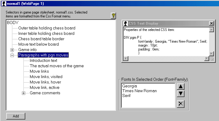 Project window